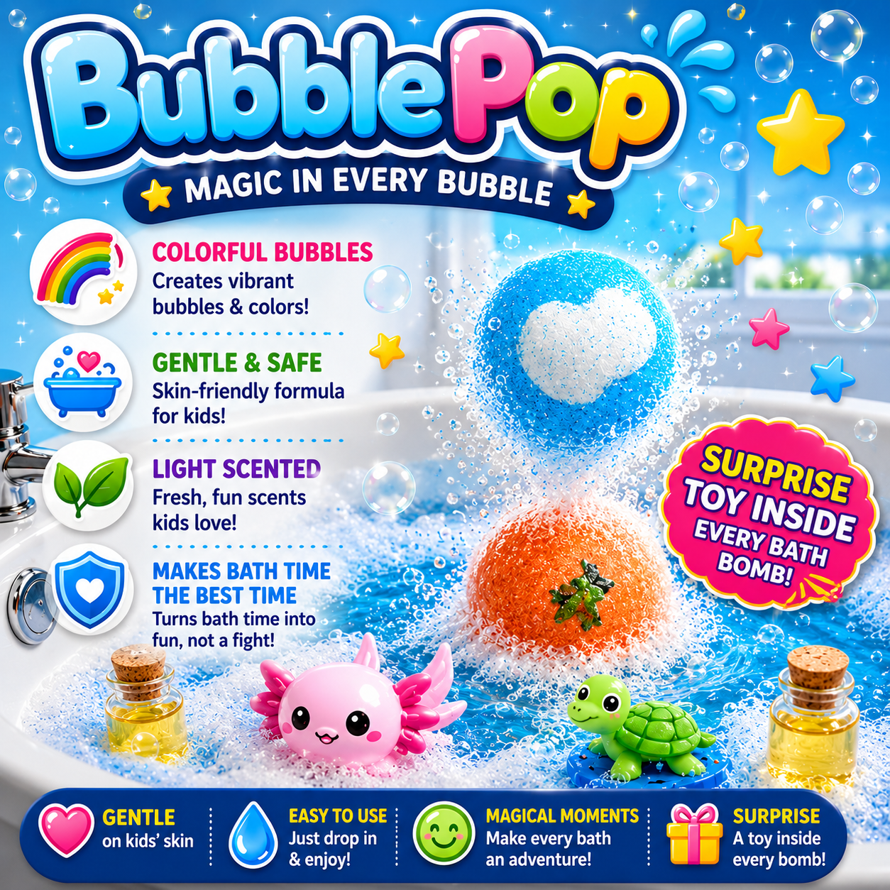 BubblePop™ | Turn Bath Time Into a Magical Adventure